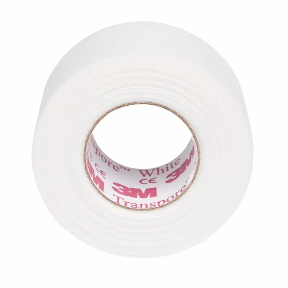 3M™ tape for eyelash extensions, Transpore PLASTIC WHITE 9.1 m x 2.50 cm
