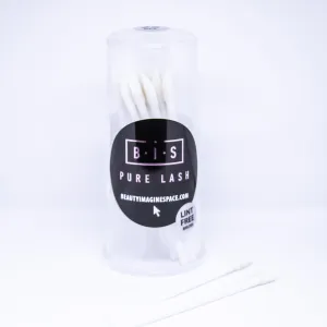 BIS Pure Lash lint free applicators WHITE, 25 pieces in case
