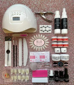 BIS Pure Nails UV/LED Gel Start Kit with LED lamp, XXL PRO