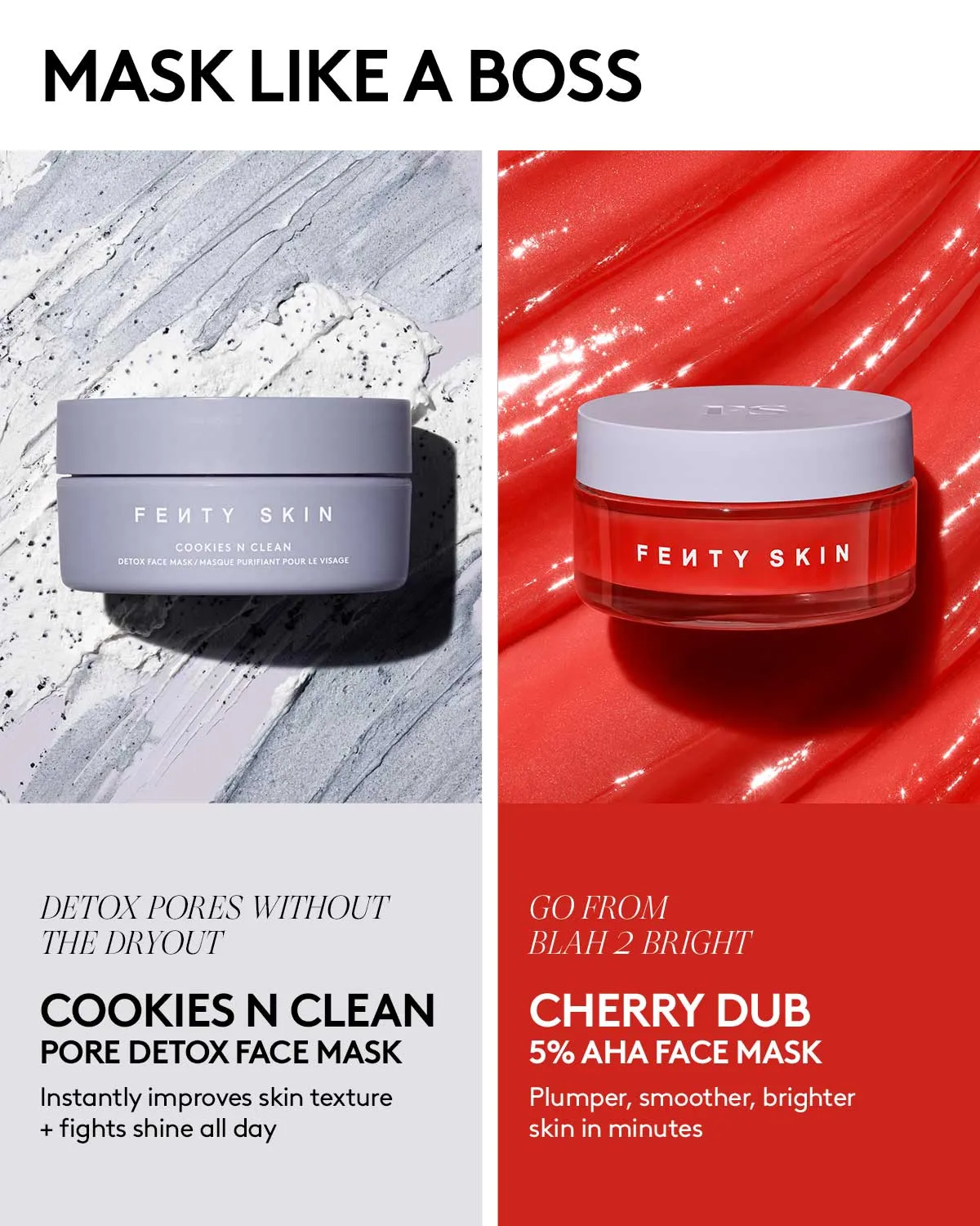 Cherry Dub Blah 2 Bright 5% AHA Face Mask Fenty Beauty
