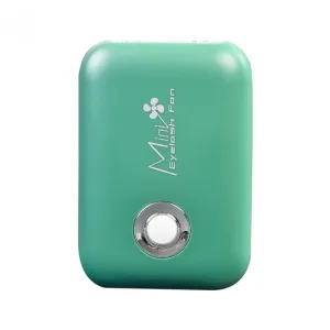 Fan for eyelash adhesive drying with USB cable, GREEN