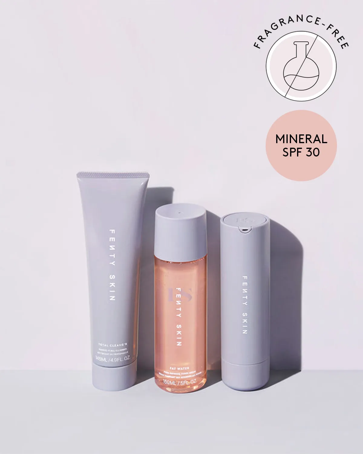 Fenty Skin Fragrance-Free Start’rs Full-Size Bundle with Mineral SPF Fenty Beauty
