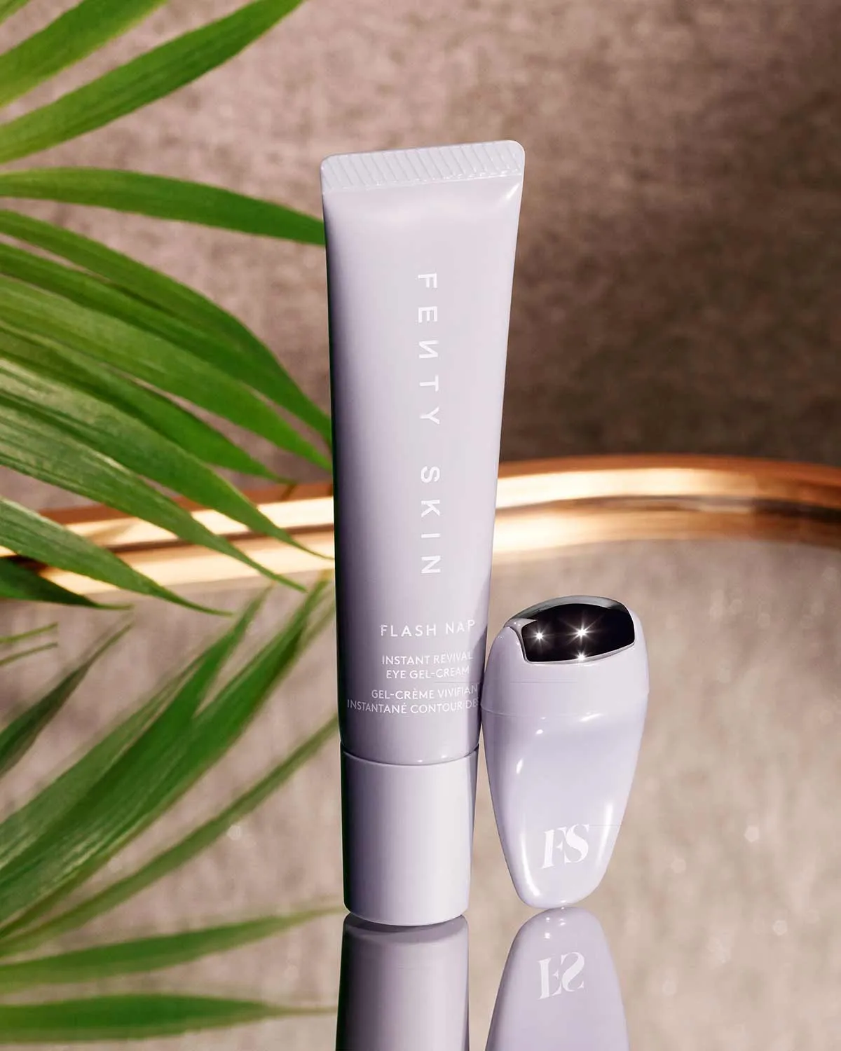 Flash Nap Instant Revival Priming Eye Gel-Cream with Green Tea   Persian Silk Tree   Eye Massage Tool Fenty Beauty