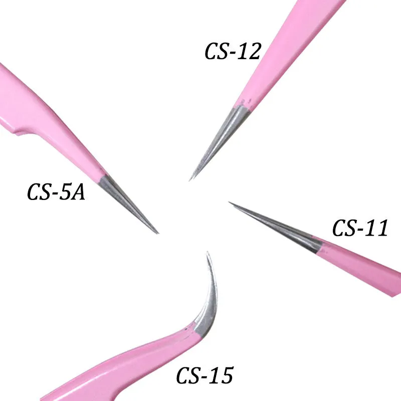 Genuine VETUS CS-15 tweezers for eyelash extensions, PINK