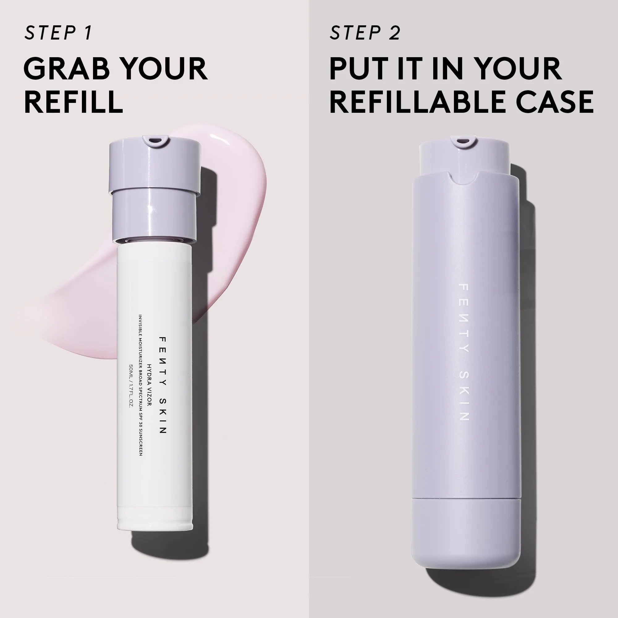 Hydra Vizor Fragrance-Free Invisible Moisturizer Broad Spectrum SPF 30 Sunscreen with Niacinamide   Kalahari Melon Fenty Beauty