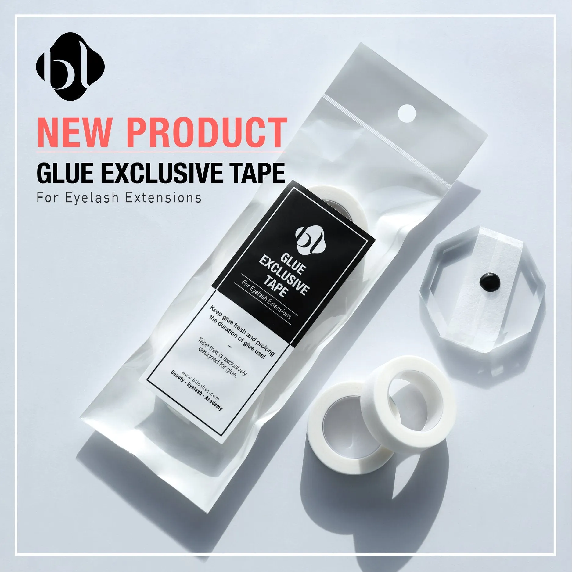 Hypoallergenic Tape for eyelash extension, micropore 3 pieces PACK