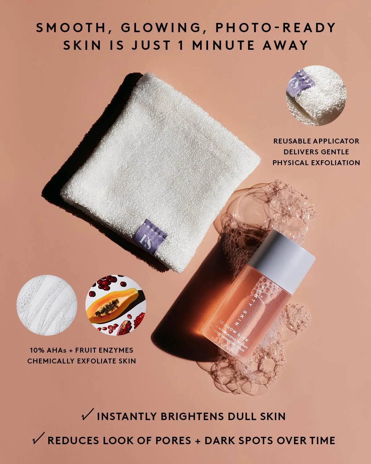 Pre-Show Glow Instant Retexturizing 10% AHA Treatment Refill Fenty Beauty