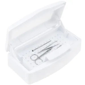 Sterilizing Tray Disinfection Box for beauty tools, white