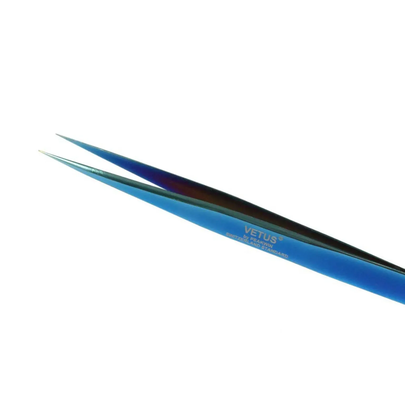 VETUS MCS-12 PRO tweezers for eyelash extensions, BLUE