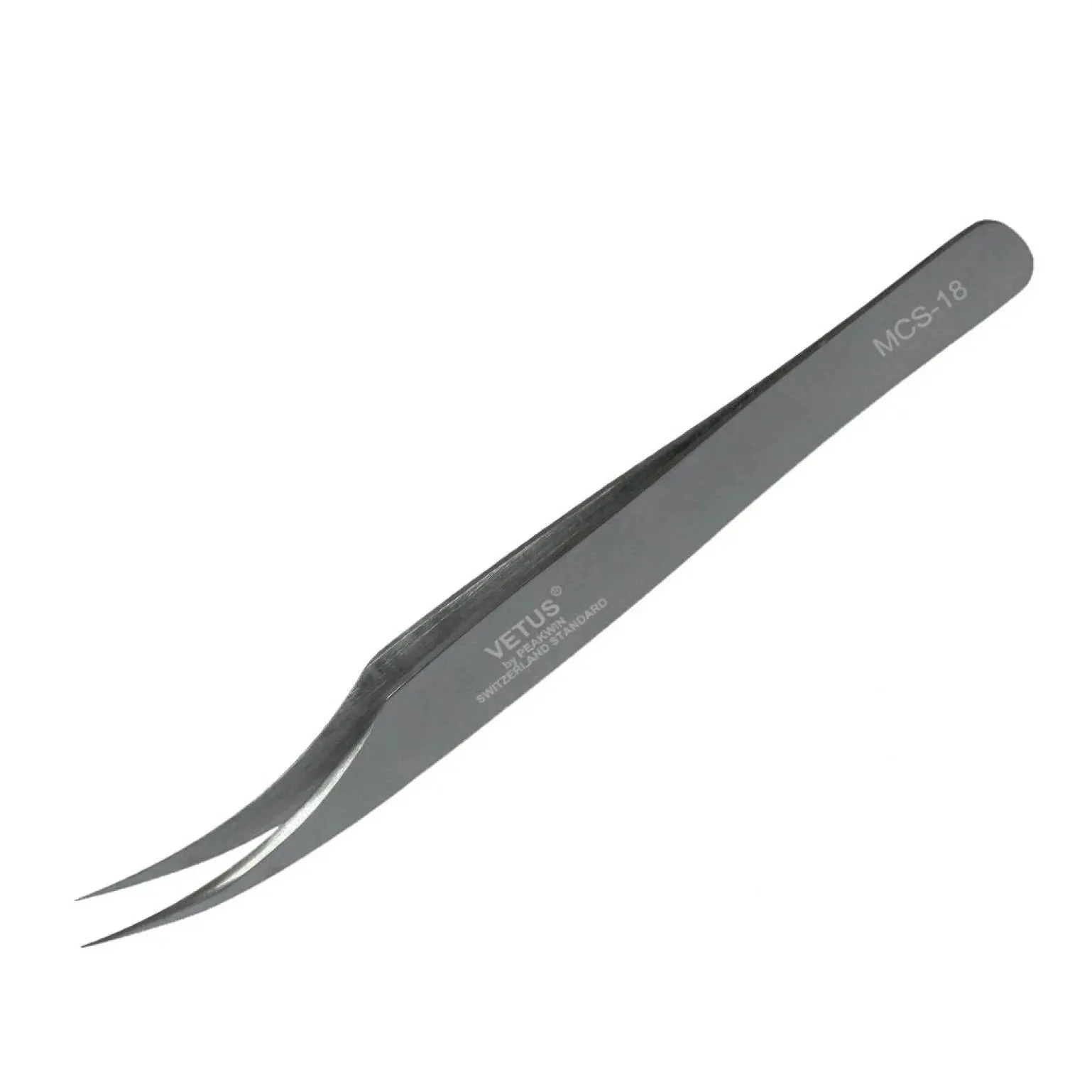 VETUS MCS-18 PRO tweezers for eyelash extensions, GREY