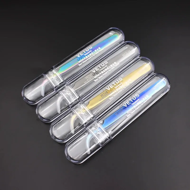 VETUS MCS-5B PRO tweezers for eyelash extensions, RAINBOW